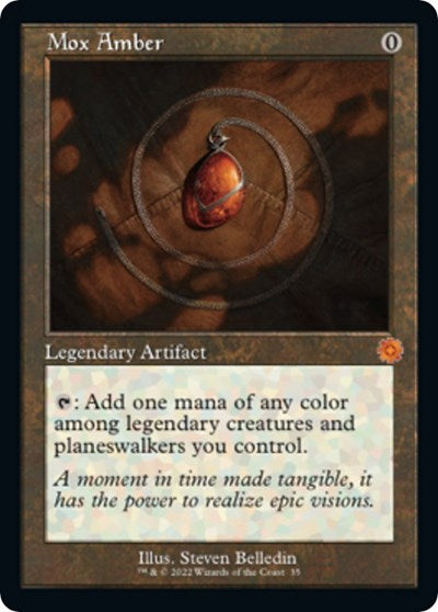 Mox Amber (The Brothers' War: Retro Frame Artifacts) Damaged / Poor