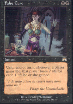 False Cure (Onslaught) Heavy Play Foil