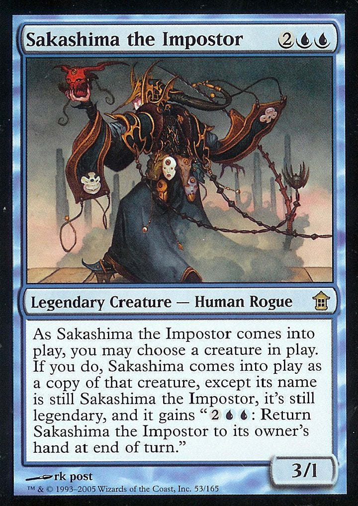 Sakashima the Impostor (Saviors of Kamigawa) Medium Play Foil