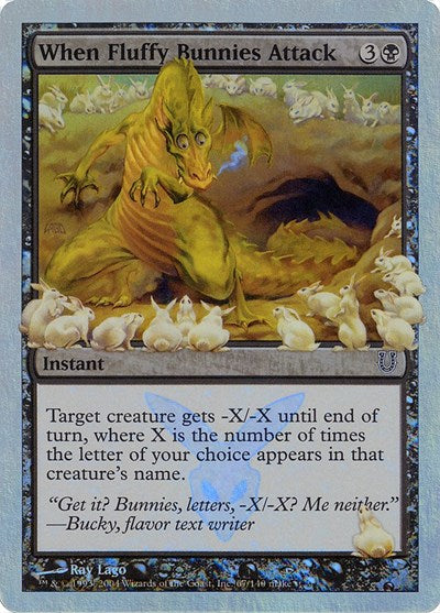 When Fluffy Bunnies Attack (Alternate Foil) (Unhinged) Near Mint Foil