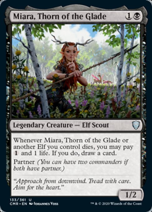 Miara, Thorn of the Glade (Commander Legends) Light Play Foil