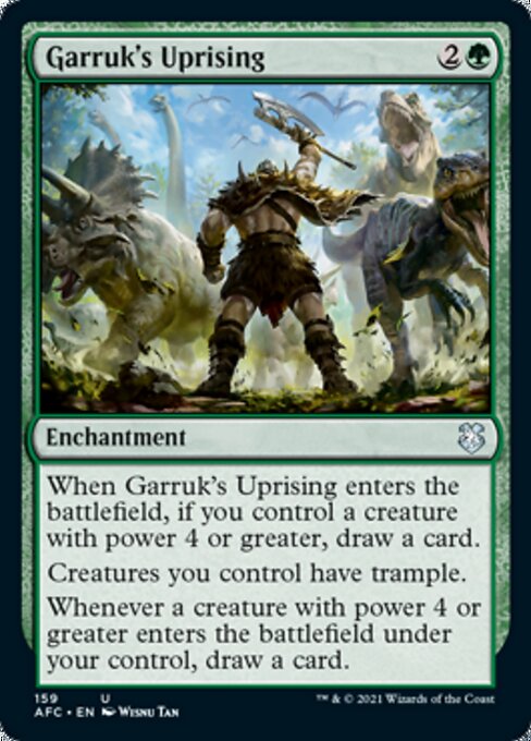Garruk's Uprising (Commander 2021 Forgotten Realms) Near Mint