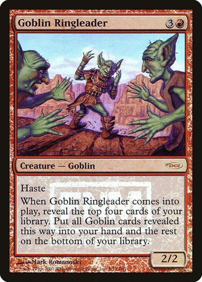 Goblin Ringleader (Promos: FNM) Medium Play Foil