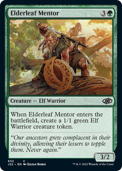 Elderleaf Mentor (Jumpstart 2022) Medium Play