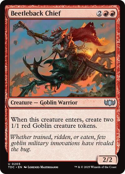 Beetleback Chief (Commander: Tarkir: Dragonstorm) Near Mint