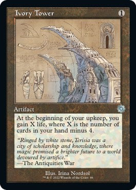 Ivory Tower (Schematic) (The Brothers' War: Retro Frame Artifacts) Light Play