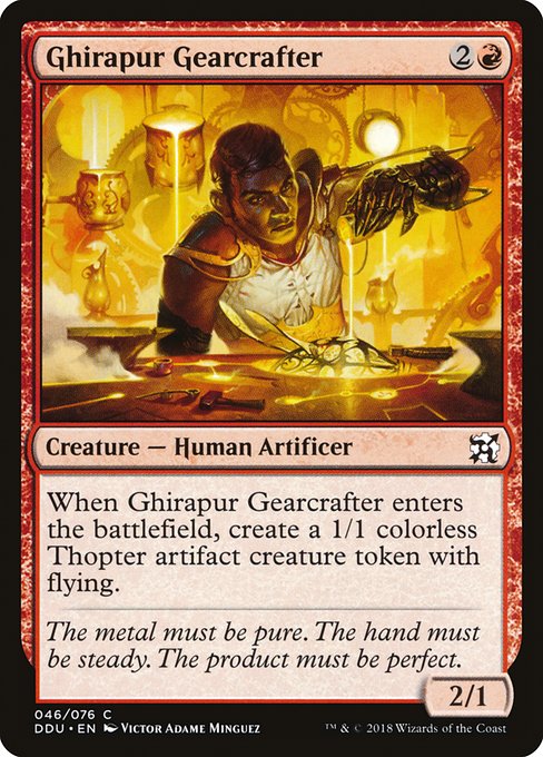 Ghirapur Gearcrafter (Duel Decks: Elves vs Inventors) Light Play