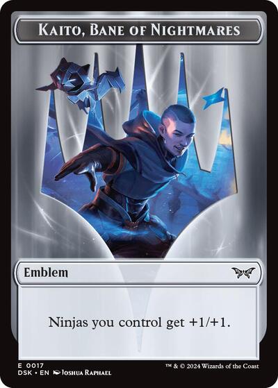 Emblem - Kaito, Bane of Nightmares (Duskmourn: House of Horror) Near Mint