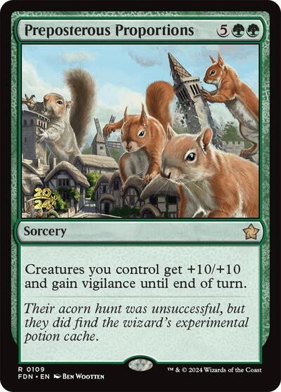 Preposterous Proportions (Promos: Prerelease Cards) Light Play Foil