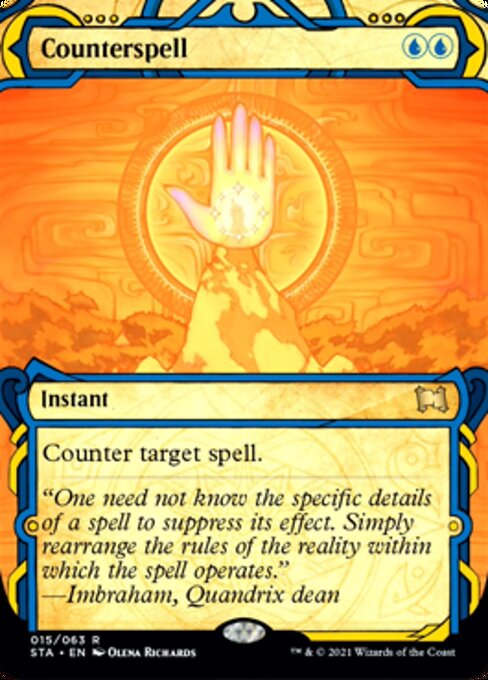 Counterspell (Foil Etched) (Strixhaven Mystical Archive) Light Play Foil