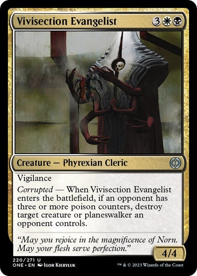 Vivisection Evangelist (Phyrexia: All Will Be One) Near Mint