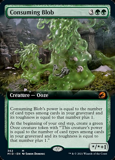 Consuming Blob (Extended Art) (Innistrad: Midnight Hunt) Near Mint