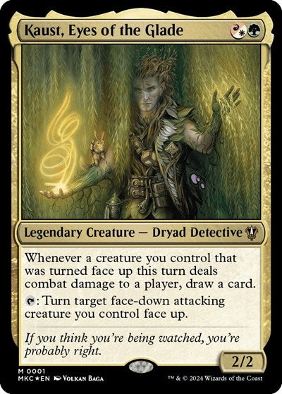 Kaust, Eyes of the Glade (Commander: Murders at Karlov Manor) Light Play Foil