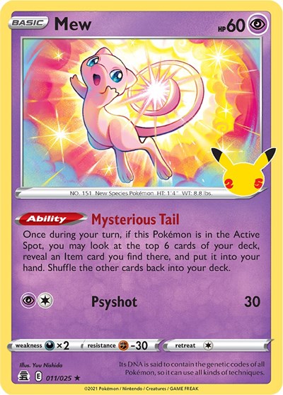 Mew (Celebrations) Near Mint Holofoil