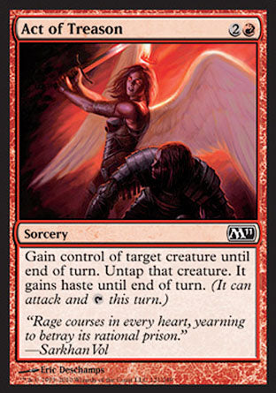 Act of Treason (Magic 2011 Core Set) Medium Play