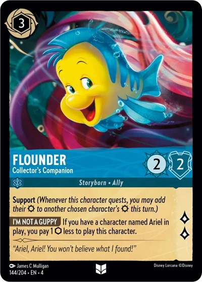 Flounder - Collector's Companion (Ursula's Return) Near Mint Cold Foil