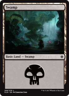 Swamp (268) (Ixalan) Light Play