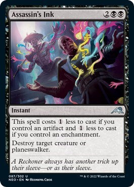 Assassin's Ink (Kamigawa: Neon Dynasty) Light Play Foil