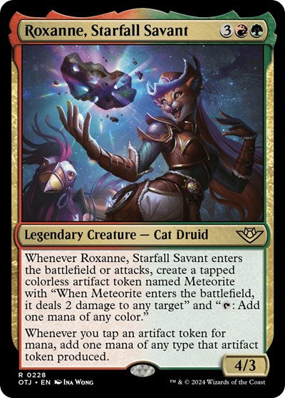 Roxanne, Starfall Savant (Outlaws of Thunder Junction) Light Play Foil