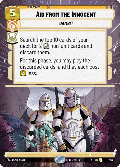 Aid from the Innocent (Hyperspace) (Twilight of the Republic) Near Mint Foil