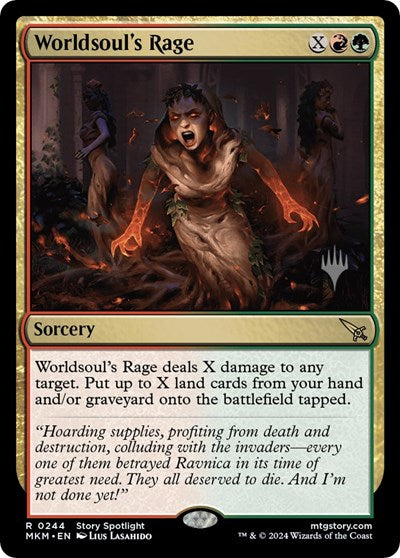 Worldsoul's Rage (Promo Pack: Murders at Karlov Manor) Near Mint