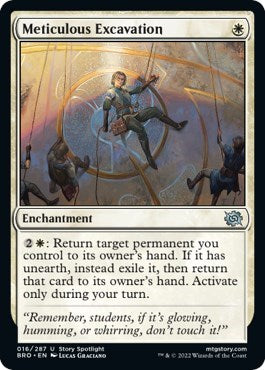 Meticulous Excavation (The Brothers' War) Light Play Foil