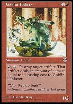 Goblin Tinkerer (Mirage) Near Mint