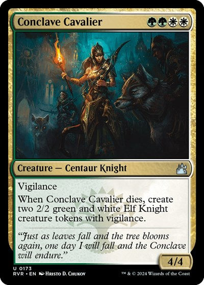 Conclave Cavalier (Ravnica Remastered) Medium Play Foil