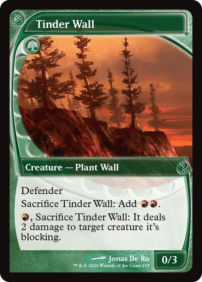 Tinder Wall (Future Sight) (Mystery Booster 2) Near Mint Foil