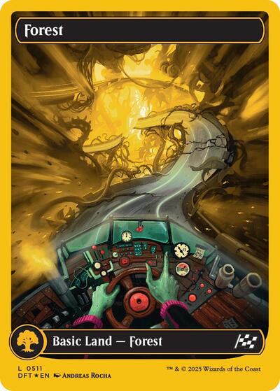 Forest (0511) (First-Place Foil) (Aetherdrift) Light Play Foil