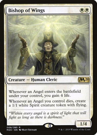 Bishop of Wings (Promo Pack: Core Set 2020) Light Play Foil