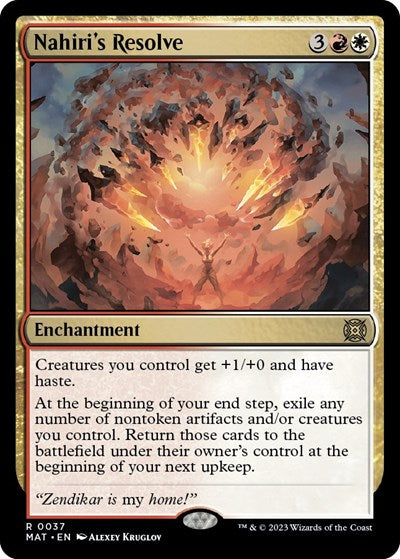 Nahiri's Resolve (March of the Machine: The Aftermath) Near Mint Foil