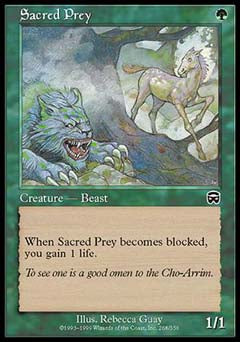 Sacred Prey (Mercadian Masques) Medium Play