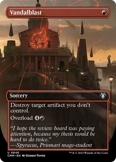 Vandalblast (Borderless) (Commander Masters) Near Mint