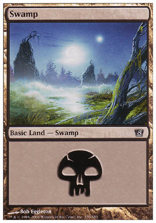 Swamp (339) (8th Edition) Heavy Play