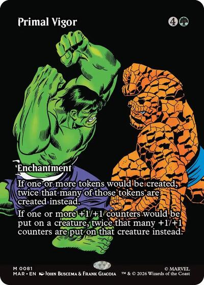 Primal Vigor (Borderless) (Marvel Eternal-Legal) Light Play