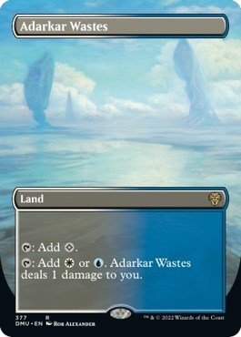 Adarkar Wastes (Borderless) (Dominaria United) Medium Play