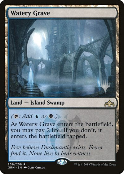 Watery Grave (Promo Pack: Throne of Eldraine) Light Play