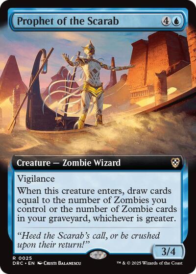 Prophet of the Scarab (Extended Art) (Commander: Aetherdrift) Near Mint
