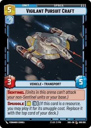Vigilant Pursuit Craft (Shadows of the Galaxy) Near Mint Foil