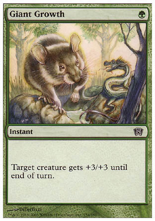 Giant Growth (8th Edition) Light Play Foil