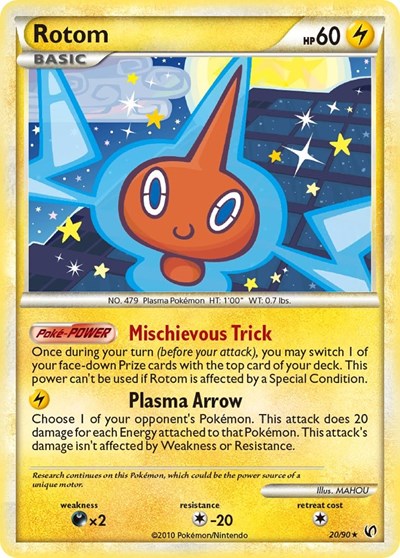 Rotom (Undaunted) Light Play Reverse Holofoil