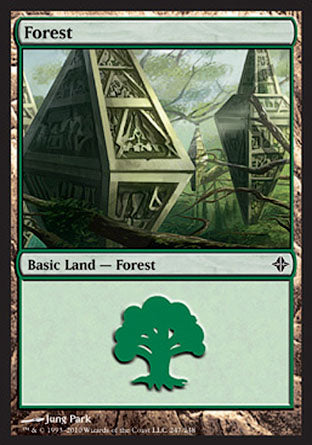 Forest (247) (Rise of the Eldrazi) Medium Play