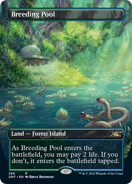 Breeding Pool (Borderless) (Unfinity) Medium Play Foil