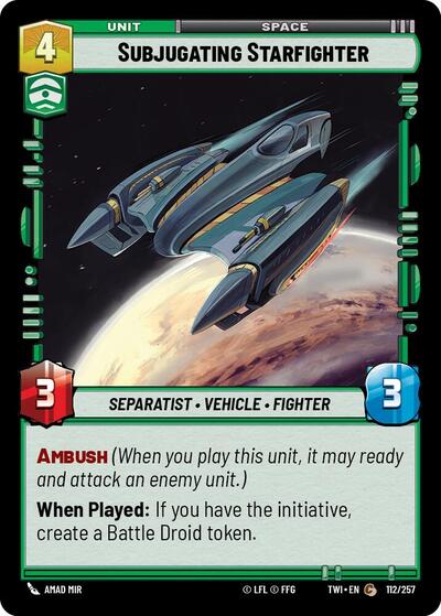 Subjugating Starfighter (Twilight of the Republic) Near Mint