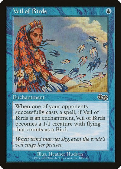 Veil of Birds (Urza's Saga) Light Play