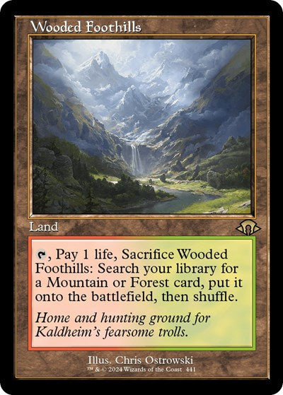 Wooded Foothills (Retro Frame) (Modern Horizons 3) Light Play Foil