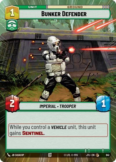 Bunker Defender (Hyperspace Foil) (Jump to Lightspeed) Near Mint Foil
