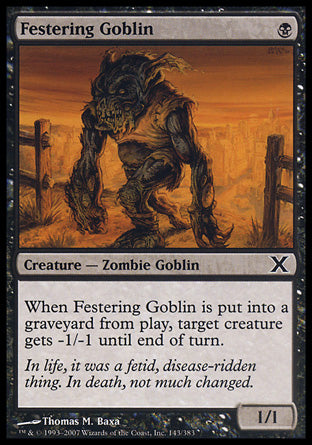 Festering Goblin (10th Edition) Light Play