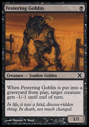 Festering Goblin (10th Edition) Heavy Play